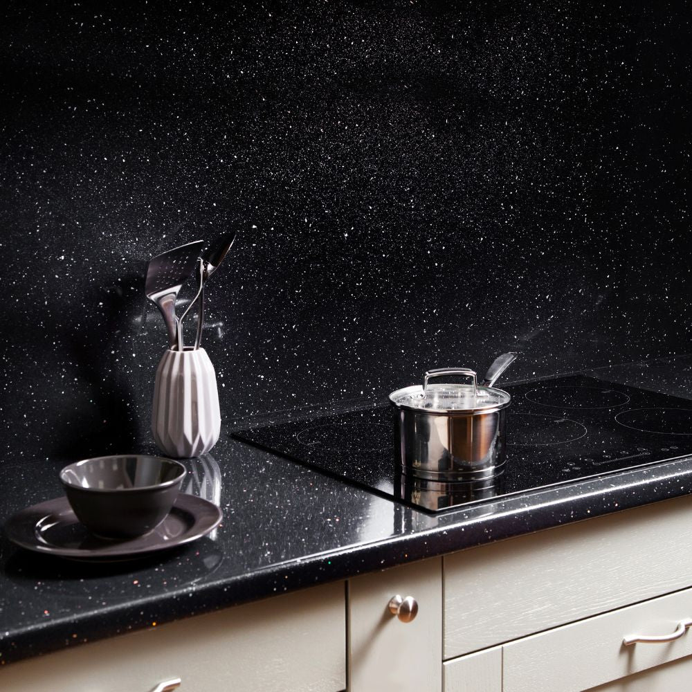 Nebula Black Sparkle Worktop