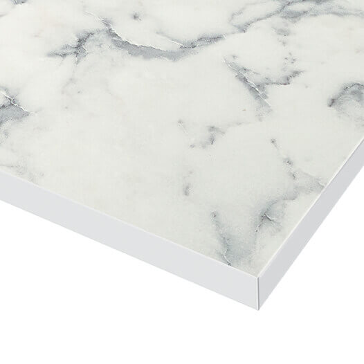 Carrera Marble Matt Solid Compact Laminate Kitchen Worktop 12mm